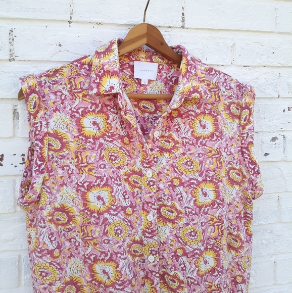 Sundays Vita Romper size M Pink Floral - Picture 6 of 10